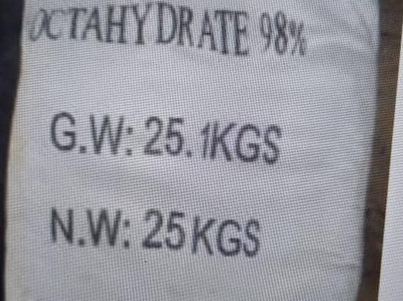 هیدروکسید باریم رسوب بر و لکه بر